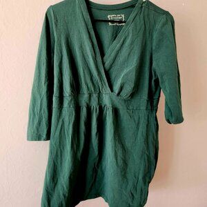 Motherhood Maternity L Green 3/4 sleeve top